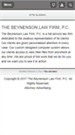 Mobile Screenshot of beynensonlaw.com
